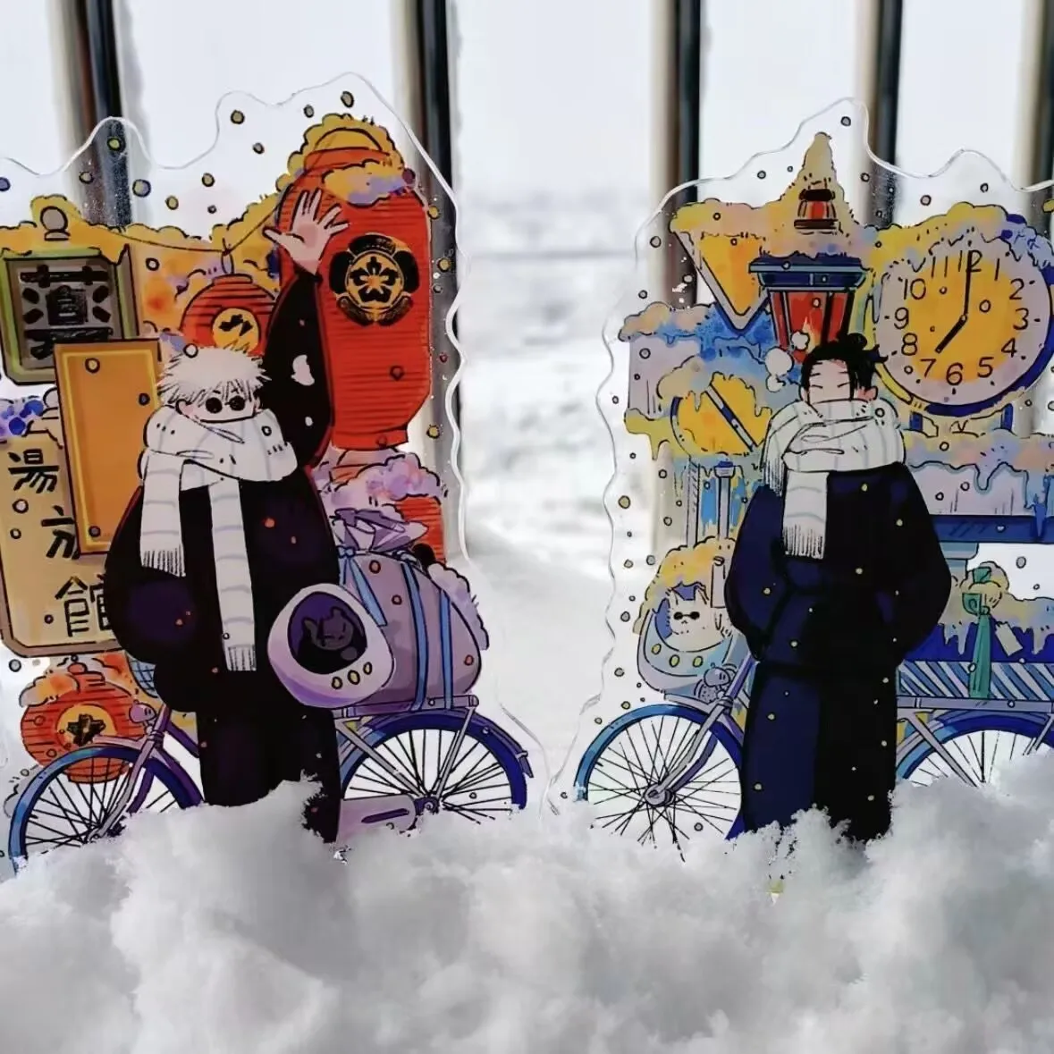 

Зимняя ограниченная серия акриловых настольных вывесок с изображением аниме-товаров «Jujutsu Kaisen», «Скату Годзё, Нацуки Юки»