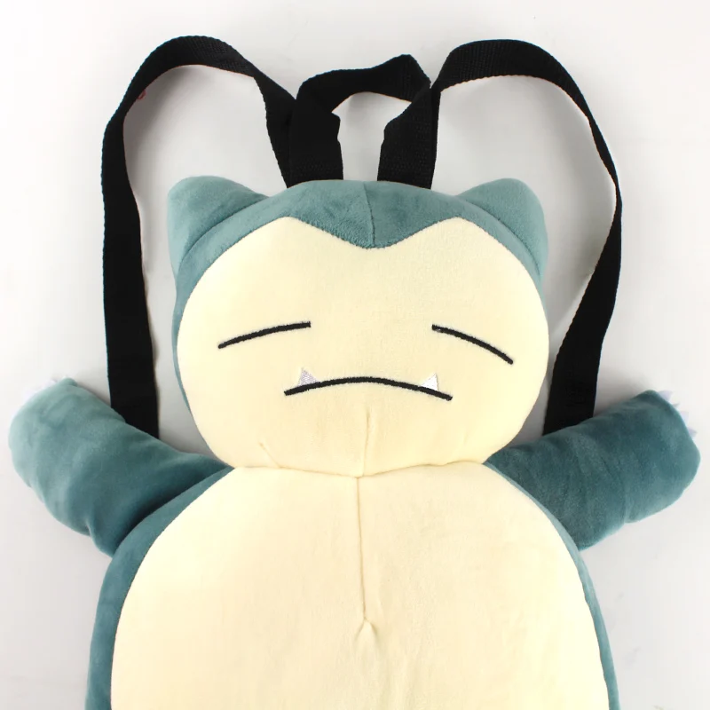 Śliczne Snorlax Eevee plecak Kawaii pluszowa torba tornister para plecak rekwizyty do Cosplay świąteczne prezenty dla dziewczyny chłopiec dziecko dzieci