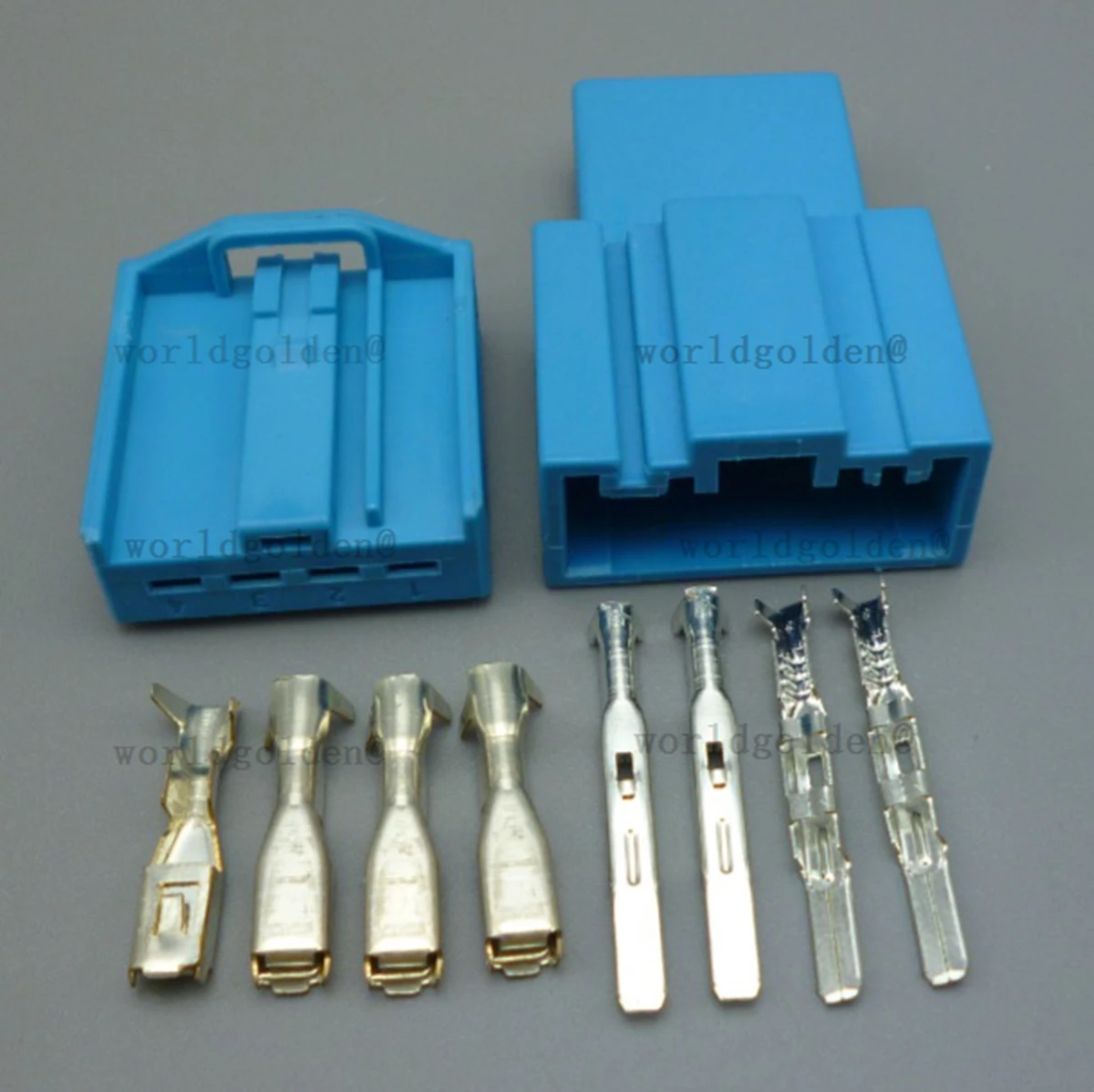 DJ7042-2.8-11 1719093-3B 4Pin Female Socket for tweeter bass ambient light shift paddle wiring connection repair