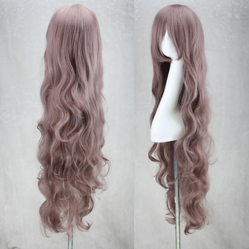 Super Long 100CM Full Wigs Fashion Cosplay Costume Hair Anime Wavy Straight Curl