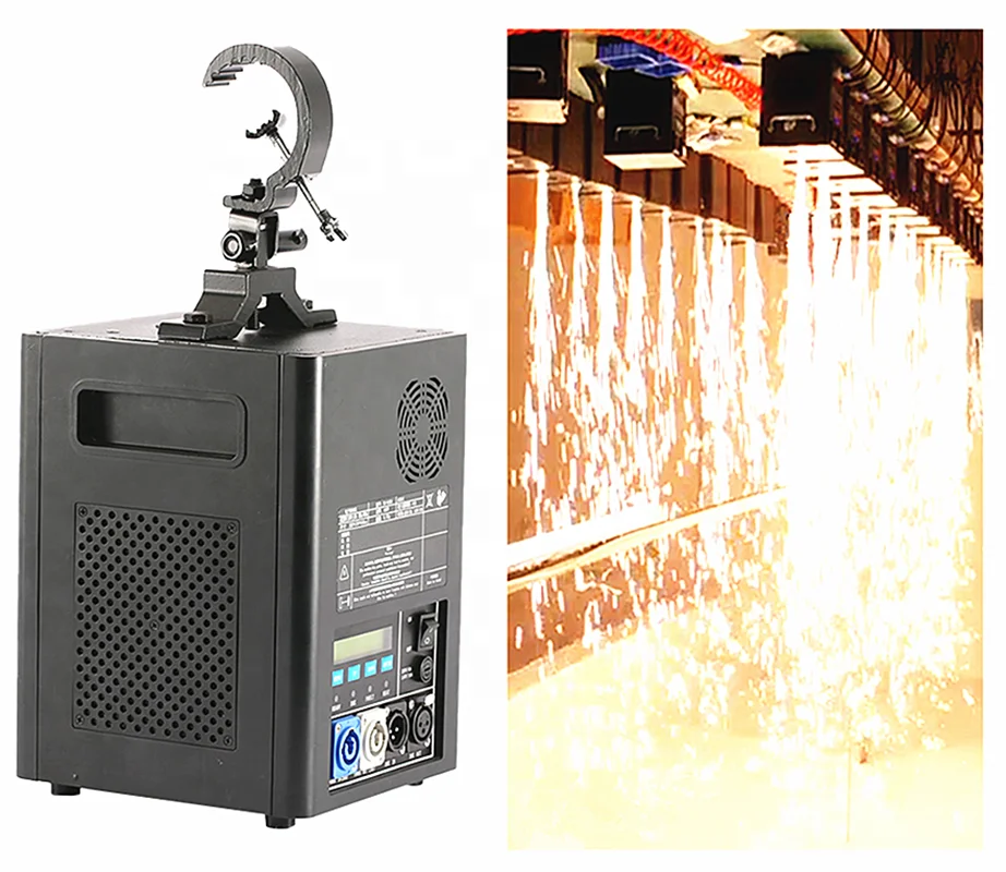 

750W Fall Hanging Upside Waterfall Cold Pyro Spark Machine for Wedding Party