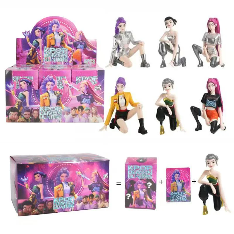 

2026 Горячая аниме KPop Devil Hunter кукла виниловая игрушка Rumi Mira Zoi персонаж виниловая маска с коробкой орнамент игрушка подарок на день рождения