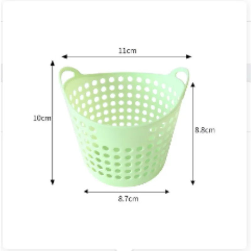 Mini Desktop Storage Basket Creativity Fashion Hollow Toy Basket Plastic Table Sundries Trash Organizer basket Pen Container