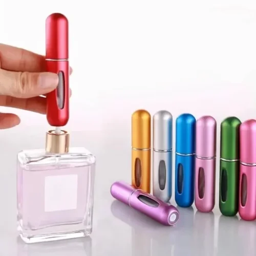 Nueva botella recargable de Perfume de 5ml, Mini tarro de recarga portátil, bomba de aroma, envases cosméticos vacíos, atomizador para herramientas de viaje