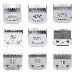 3F 4F 5F 7F 10# 9# 30# 40# 50# Professional Pet Clipper Blade A5 Blade Fit Most Andis & Oster Clippers 0.2mm 3.2mm 13mm 9.5mm