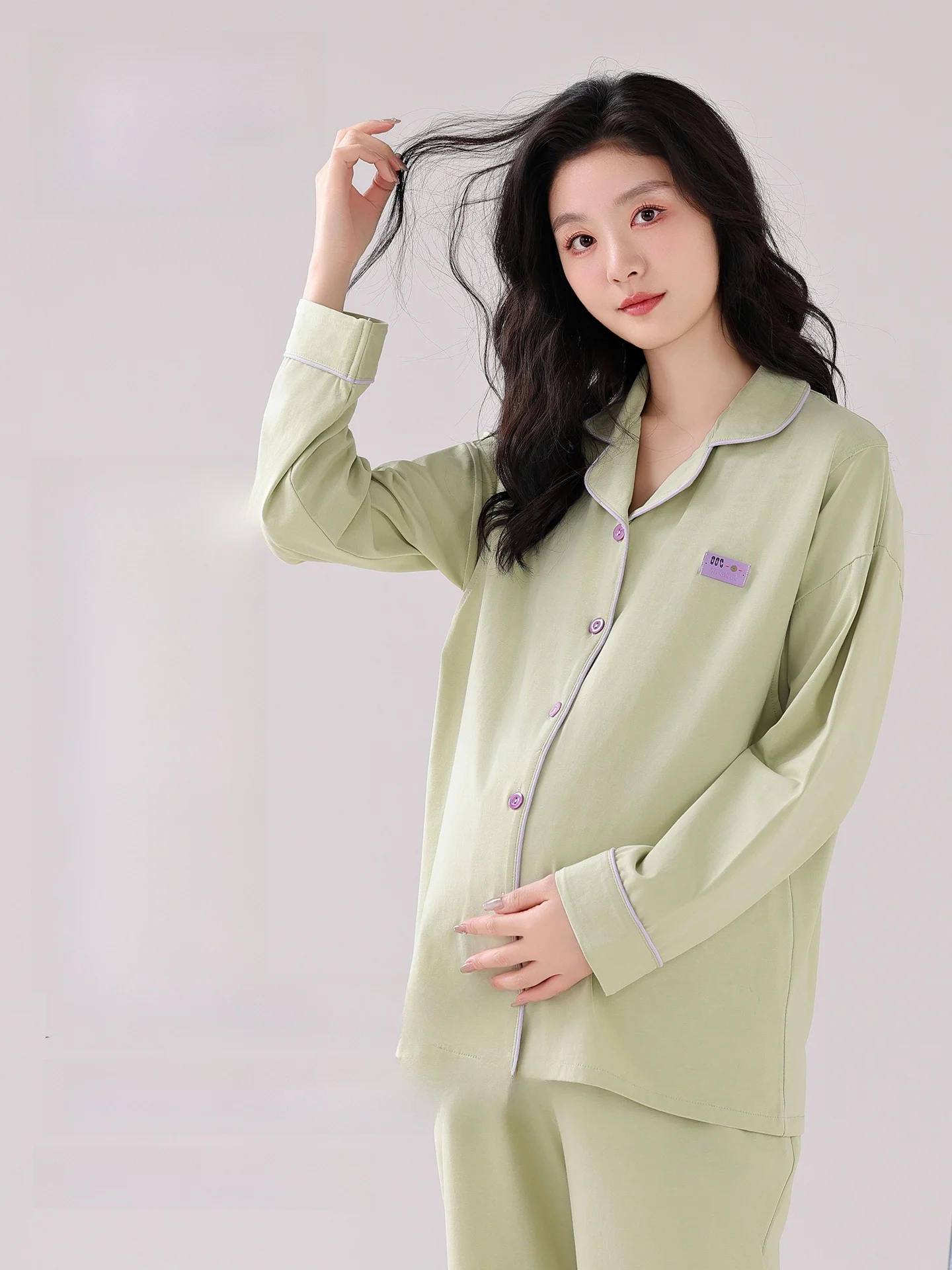 pure-cotton-sleepwear-for-pregnant-women-quick-dry-summer-thin-home-clothes-breastfeeding-feeding-soft-long-sleeve-loose-fit