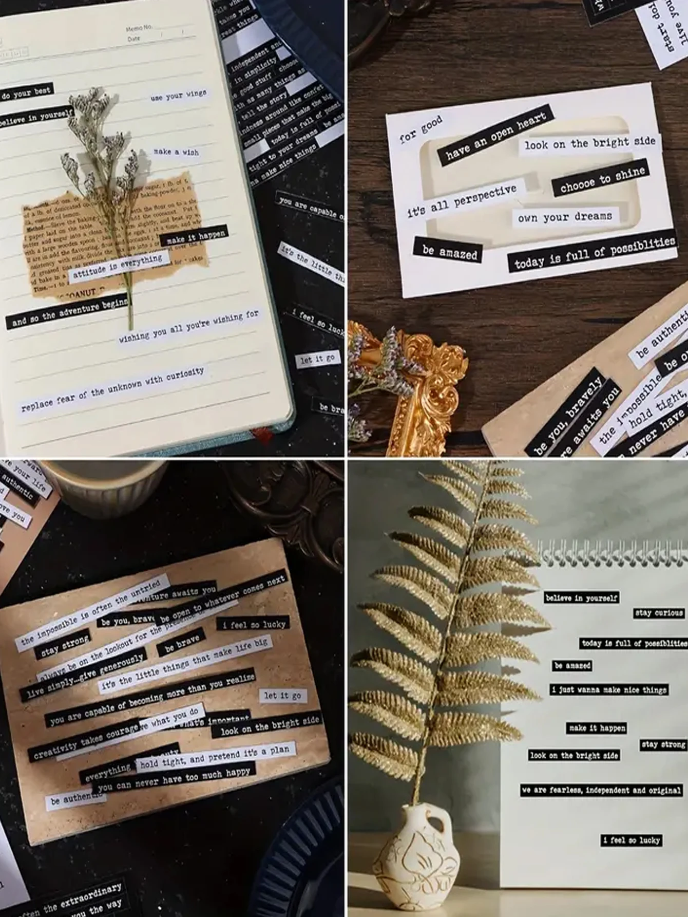 8 Sheets/406pcs Motivational Q - đánh giá và giá Art Craft Quotes