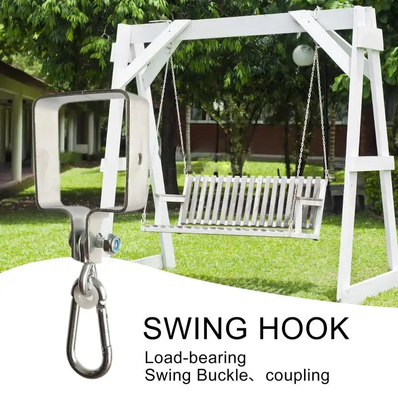 

Swing Hanger Alloy Swing Buckle Suspension Clamp Silent Hanger for Ceiling Chair Hammock Tree Playground Pergola Outdoor