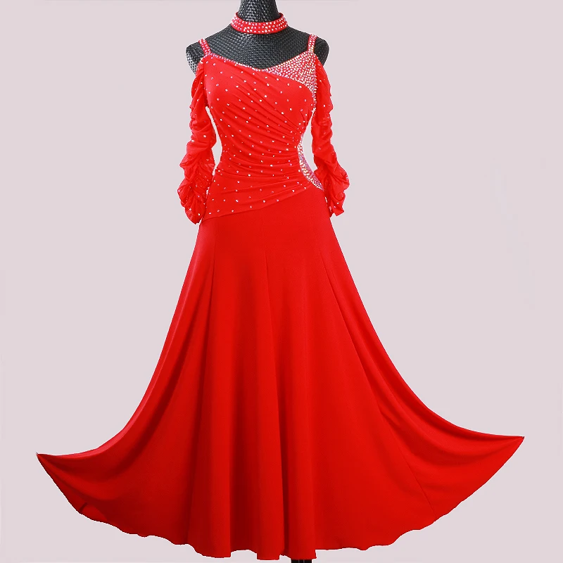 Ballroom Dance Competition Dress Customsized Adult Children Waltz Social Dancing Wear Skirt for Women Ballroom Stage Dresses