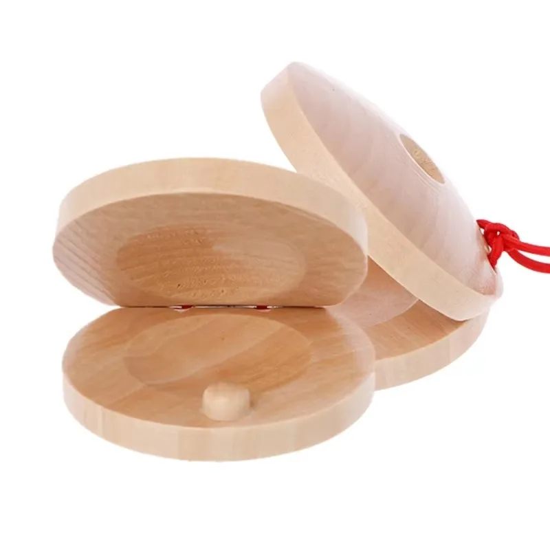 Castanholas para crianças, instrumentos orff, brinquedos musicais de madeira, adereços de entretenimento para crianças, instrumento de percussão, cultivo de ritmo tmz