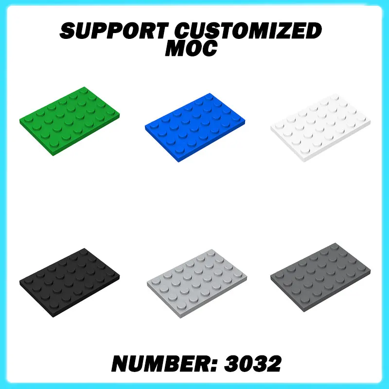 

3032 MOC 4X6 пластинчатые строительные блоки, комплект досок, высокотехнологичные кирпичи, обучающие игрушки «сделай сам», детские подарки на день рождения, Рождество