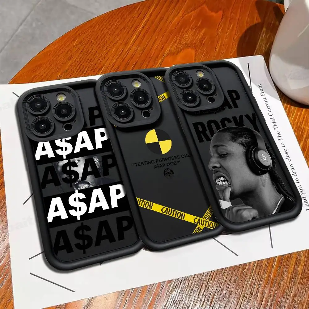 مغني الراب A-Asap R-Rocky جراب هاتف سيليكون آيفون 17 الهواء 17 16 15 14 13 12 11 زائد برو ماكس غطاء ناعم مقاوم للصدمات