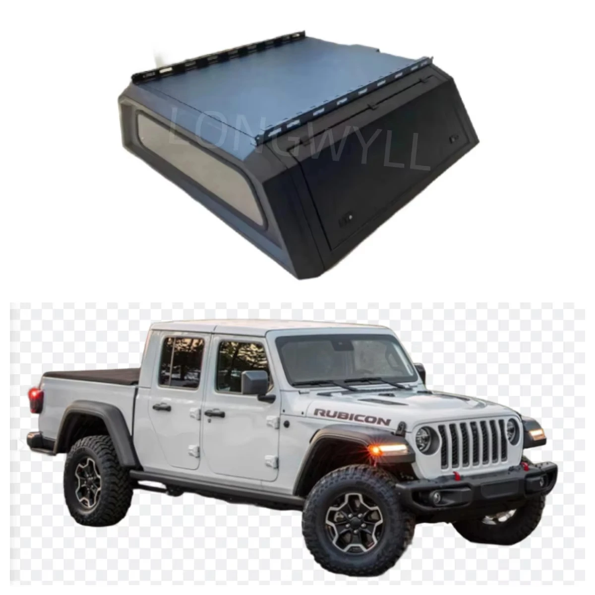 

Retractable & Manual Folding Truck Bed Cover Waterproof Pickup Canopy Camper Shell Tailored Sizes for 2025 Gladiator