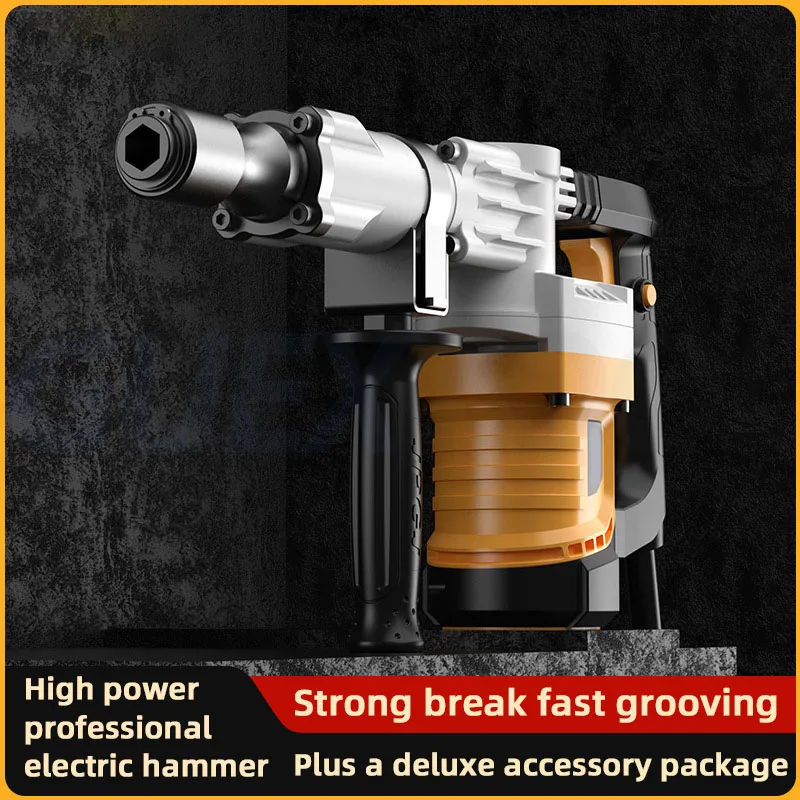 Electric Hammer Heavy Wall Demolition Electric Hammer Crushing Wall Insertion Wire Trough Concrete Electric Hammer 110V/220V