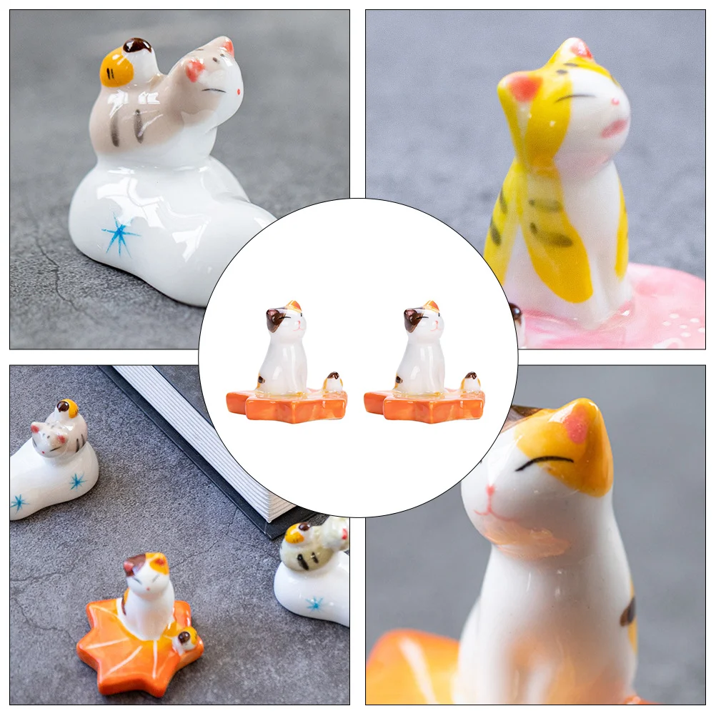 2 قطعة حامل عيدان السيراميك حسن المظهر شعور أنيق حفلة مأدبة المنزل استخدام مواد ذات جودة طويلة الأمد