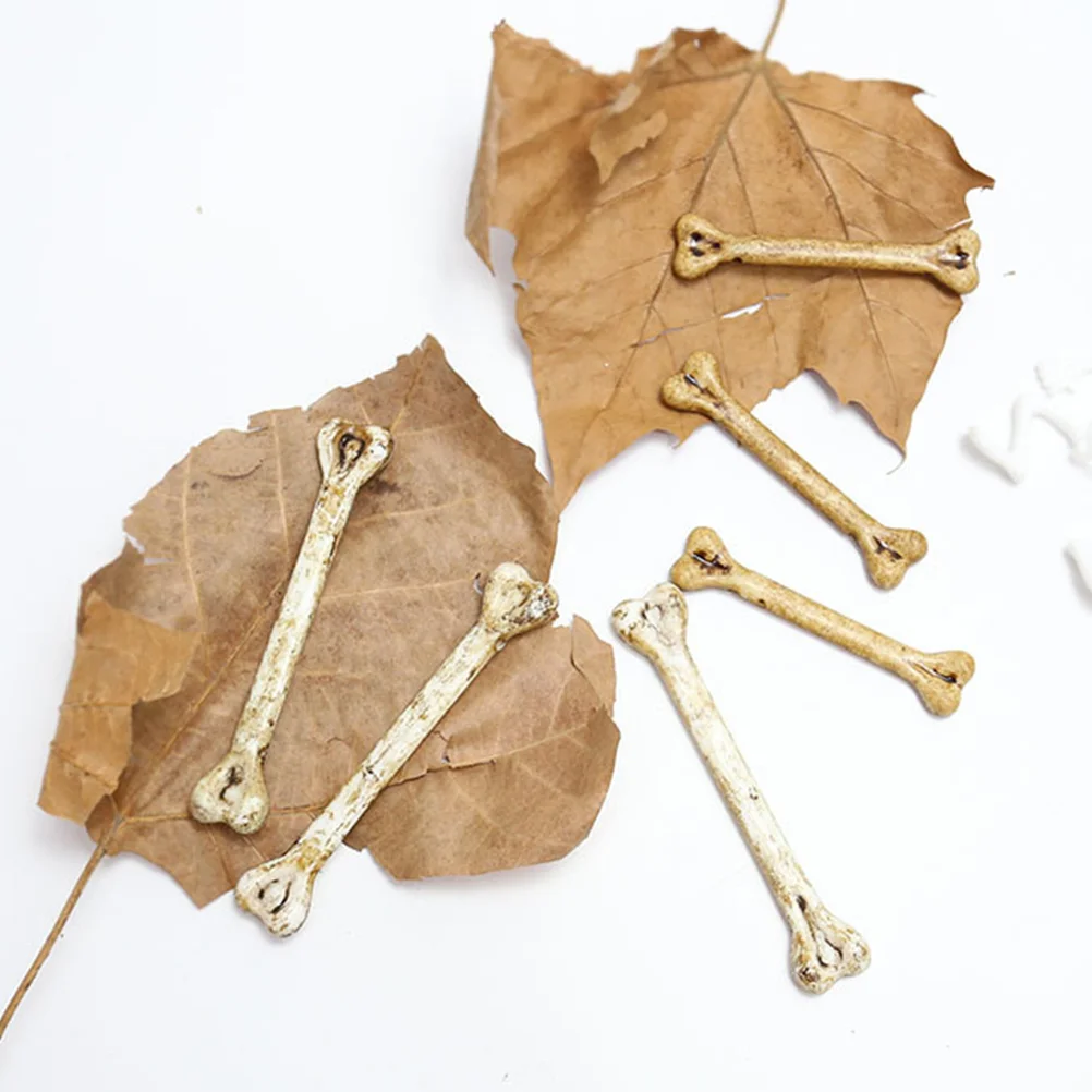 

20 Pcs Bone Decor Fake Desktop Mini Simulated Halloween Toys Plastic Inflatables Costume Large Accessories