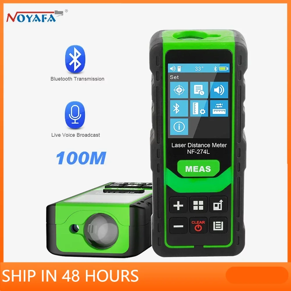 

Noyafa NF-274L Laser Distance Meter Electronic Roulette Digital Tape Rangefinder Trena Metro Range Finder Measuring