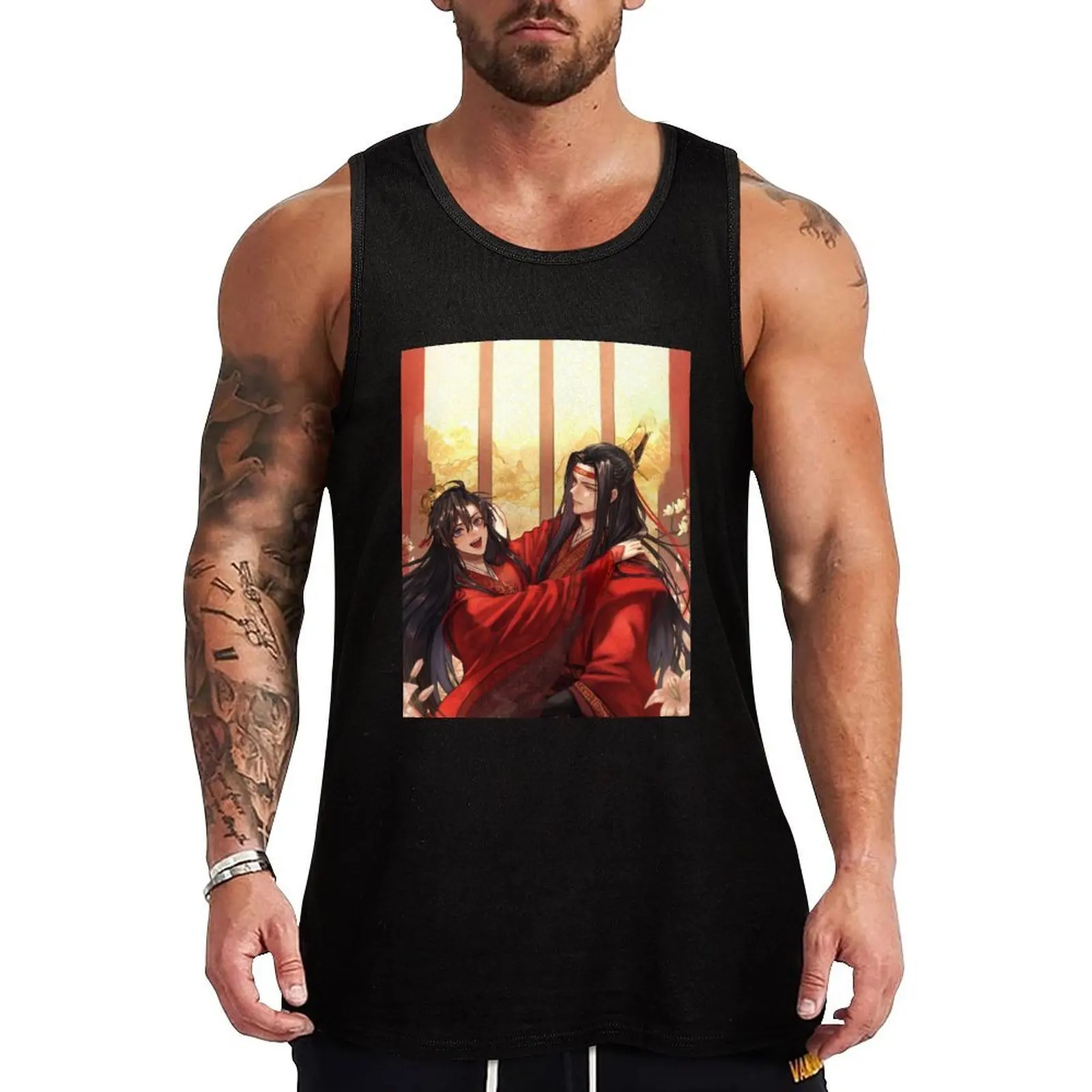 

WangXian The Untamed Tank Top Men's tops Gym man t shirts Sleeveless T-shirt