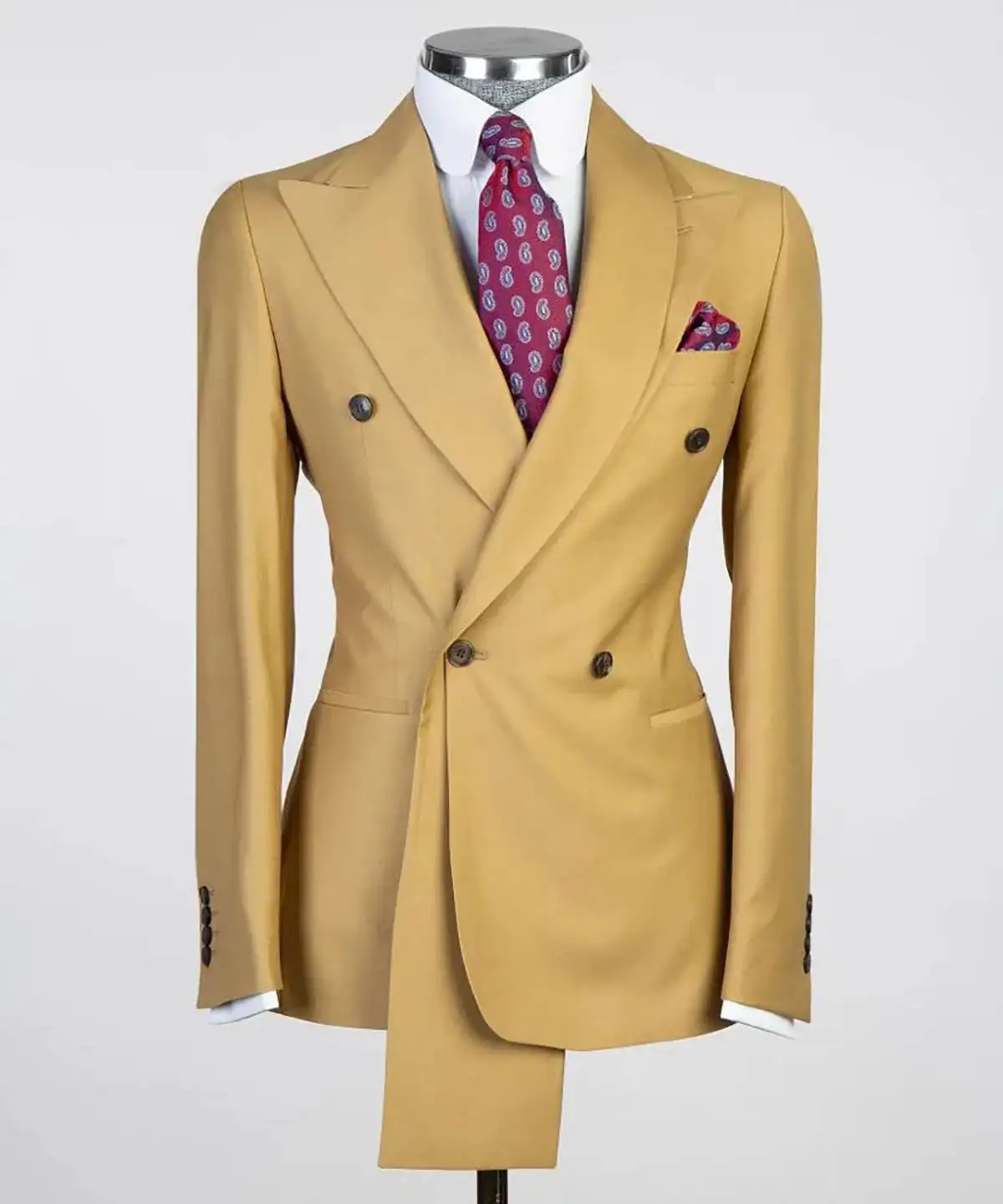 شهم الزفاف الرجال البدلة الدعاوى الحفلات سليم صالح 2-قطعة معطف السراويل مصممة خصيصا العريس سهرة المناسبات الرسمية ارتداء حجم مخصص #5