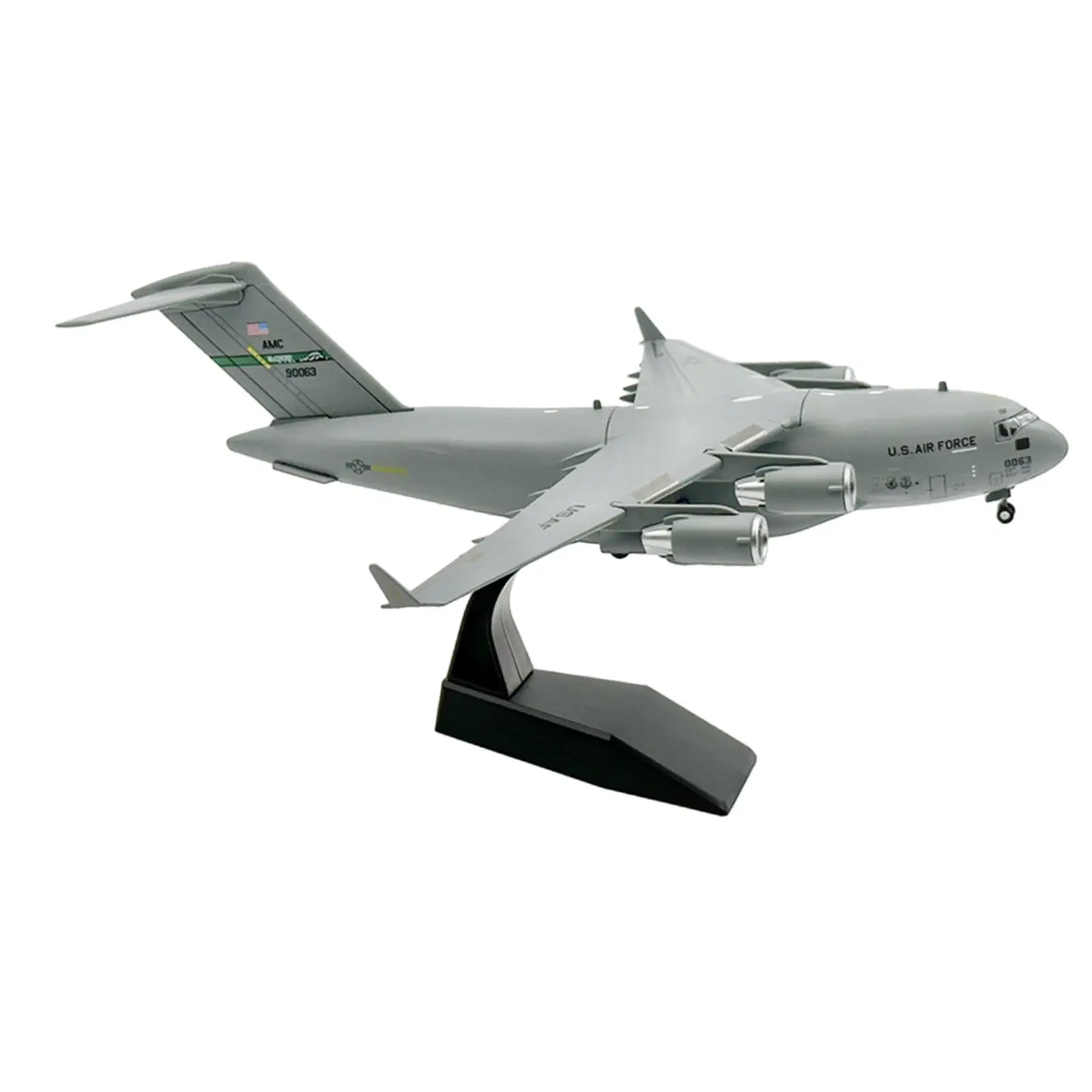 1:200 Transport Plane Model with Display Stand Birthday Gift, Aviation Commemorate Metal Aircraft Model for Cafe Bookshelf