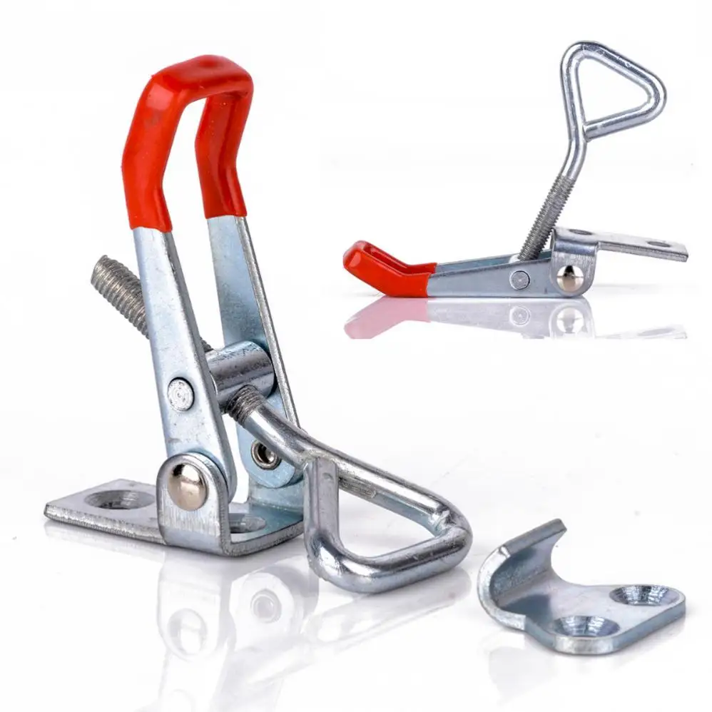 Morsetto a levetta orizzontale 150Kg morsetti a levetta verticale a sgancio rapido morsetti per strumenti a Clip manuale per accessori per la lavorazione del legno per impieghi gravosi