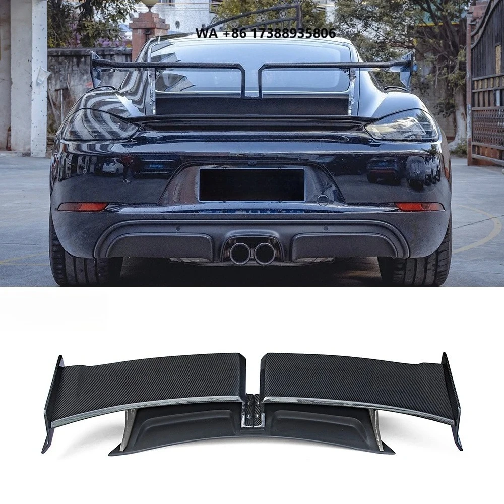 High Quality CMST Style Carbon Fiber GT Rear Trunk Wing Spoiler for 718 982 2016-2022 Rear Wing Tail Car Accessories