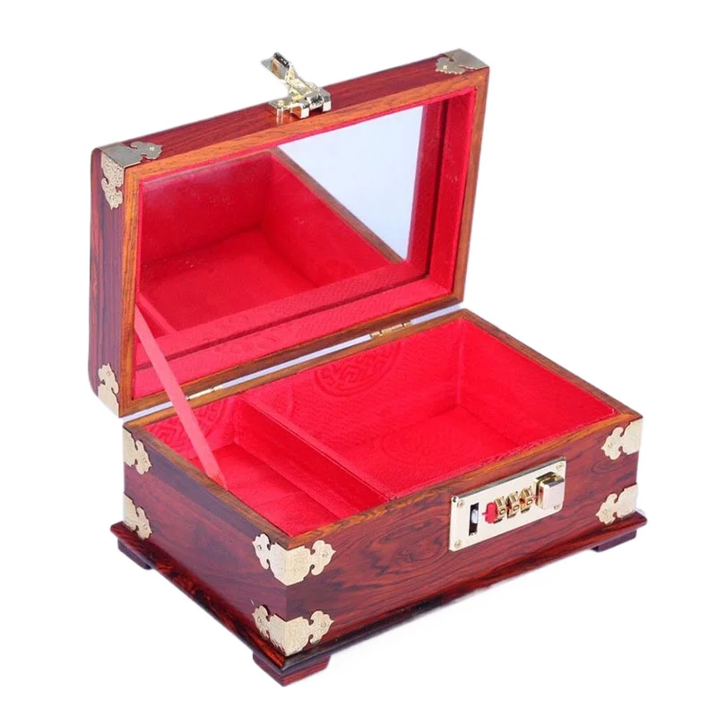 

Деревянная шкатулка для драгоценностей, запираемые кольца, браслет, футляр для хранения свадебных украшений, шкатулки для драгоценностей, роскошные чехлы-органайзеры для ожерелья