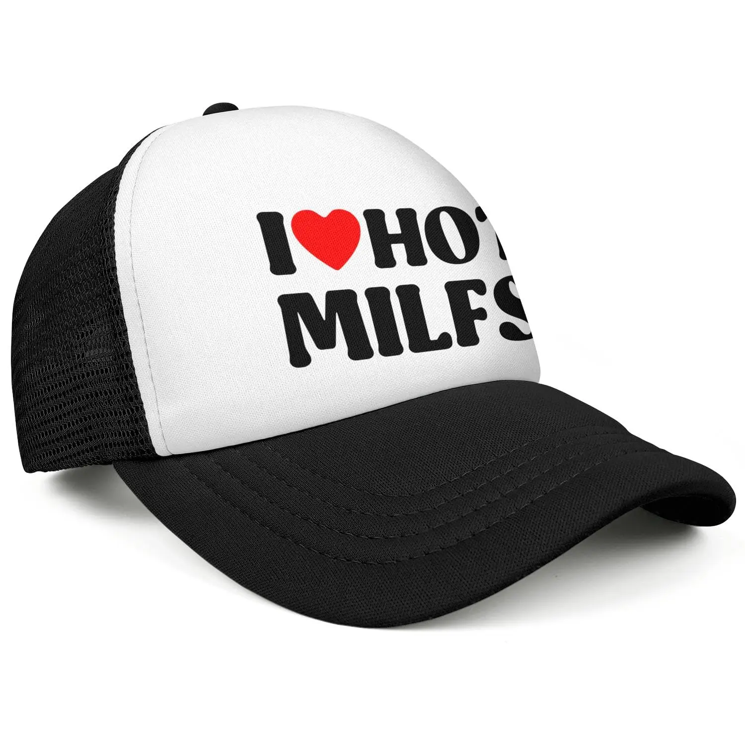 Funny Trucker Hat I Love Hot Milfs Gag Gifts Snapback Hat Drinking Joke Baseball Cap for Men Women