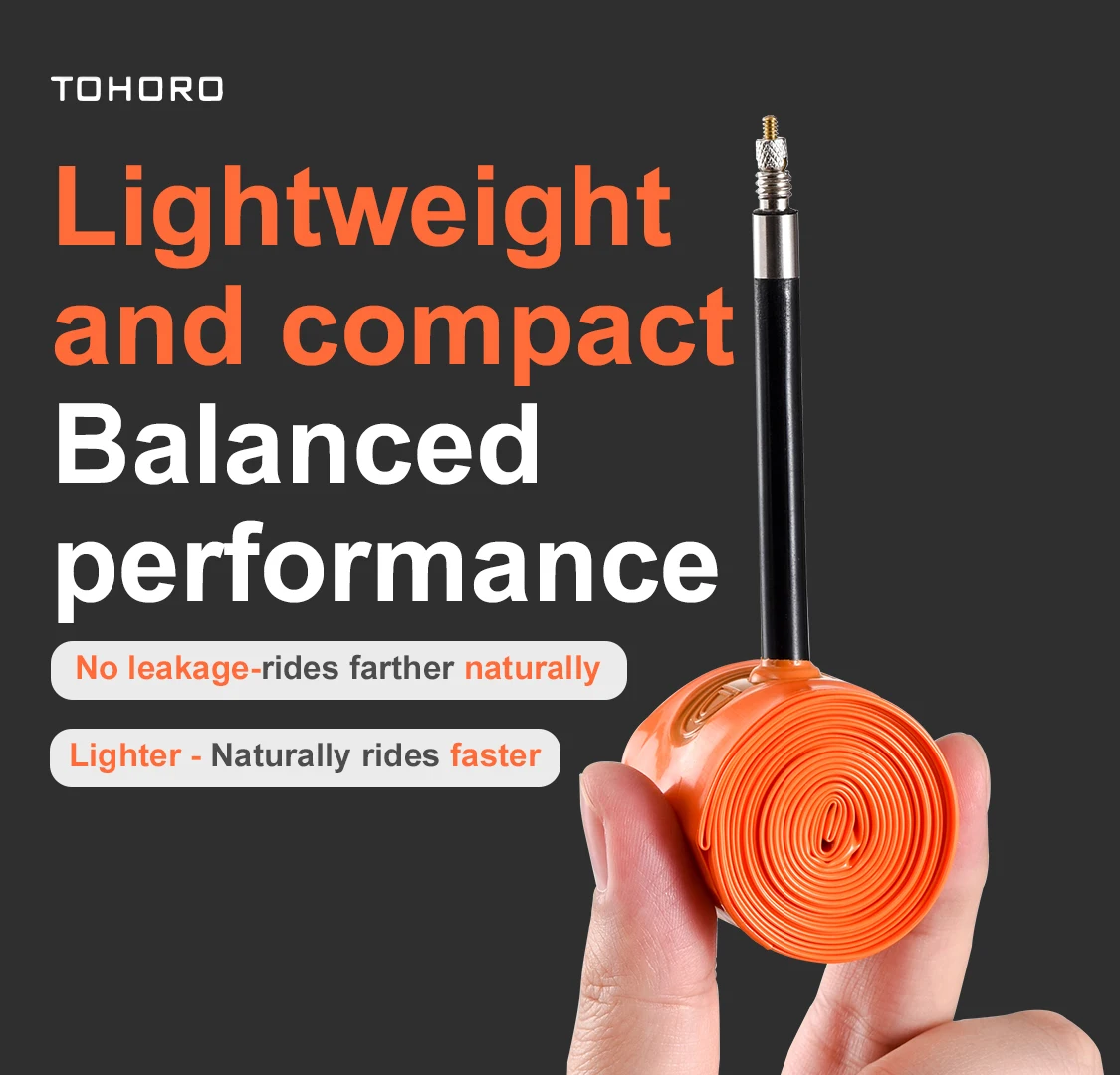 

Tube 700c 18-32c with 45mm Presta Valve, Ultra Lightweight Bicycle Tire Tube for Road Bike