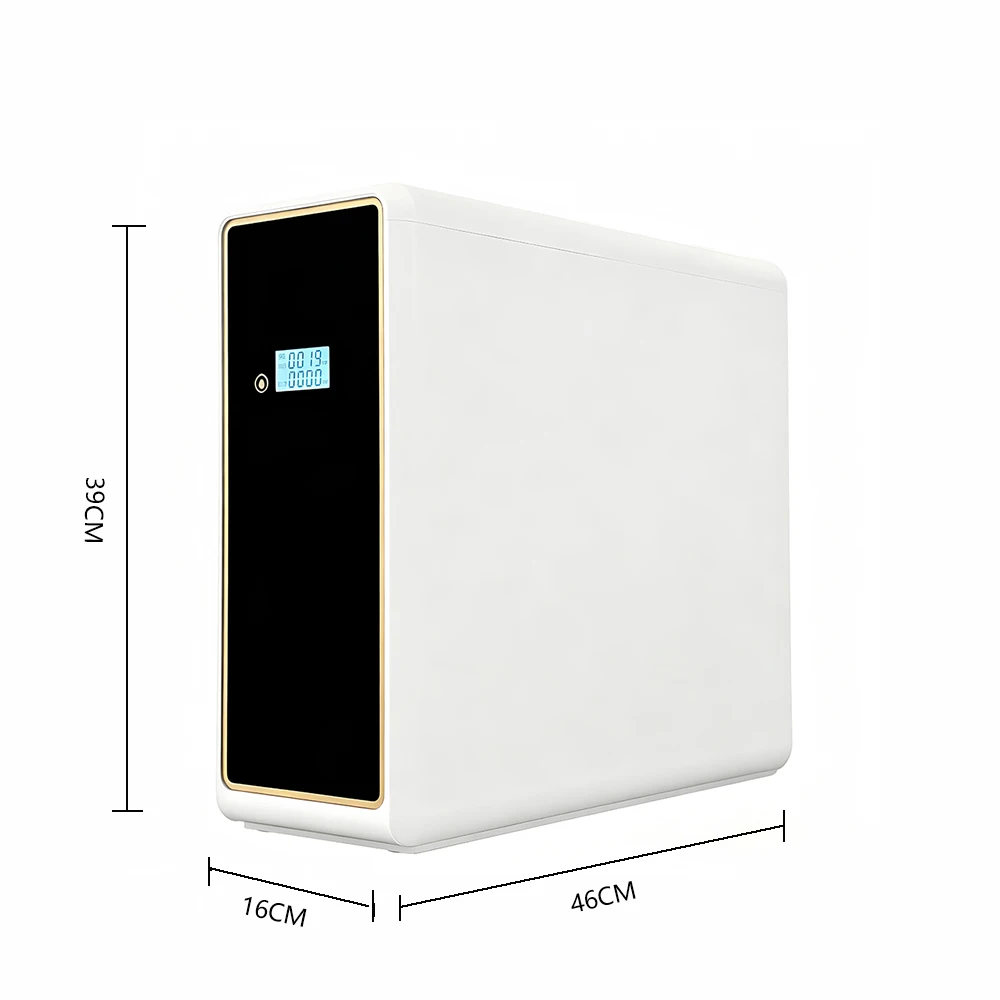 High Flow 400GPD Tankless RO Water Purifier System Under Counter Smart LED Display Reverse Osmosis Filter for Home Kitchen