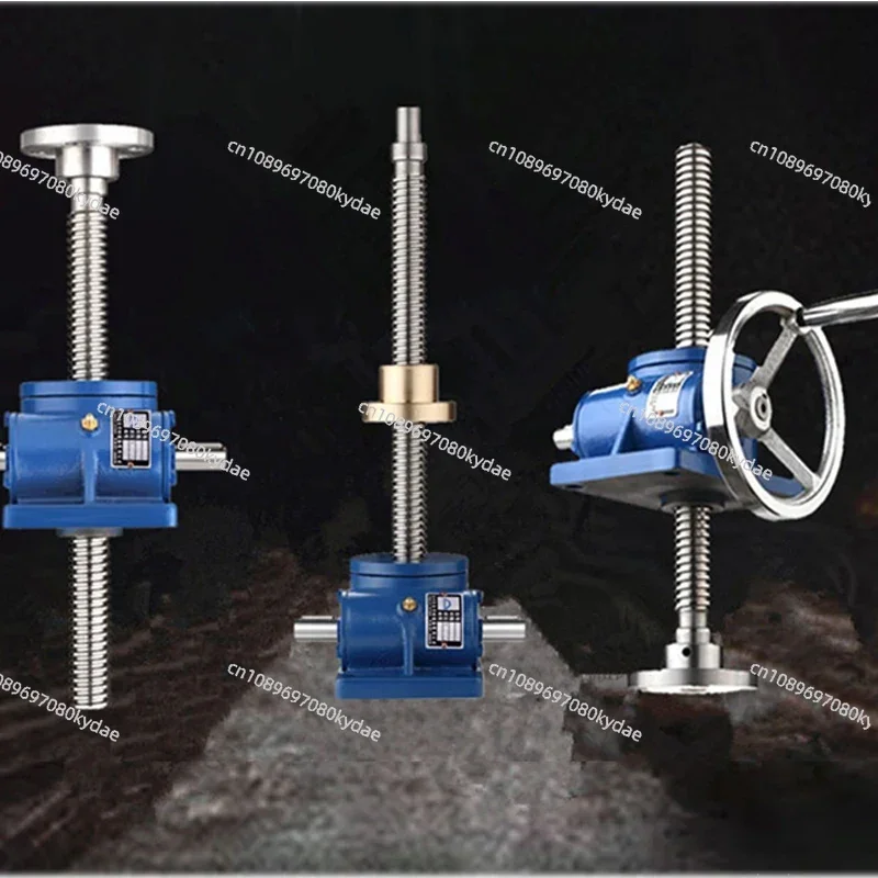 With Motor 1T/2.5T Worm Gear  Screw Rod  High-precision Vertical Small-sized Lifting Platform Adjusting  Electric  Lifter