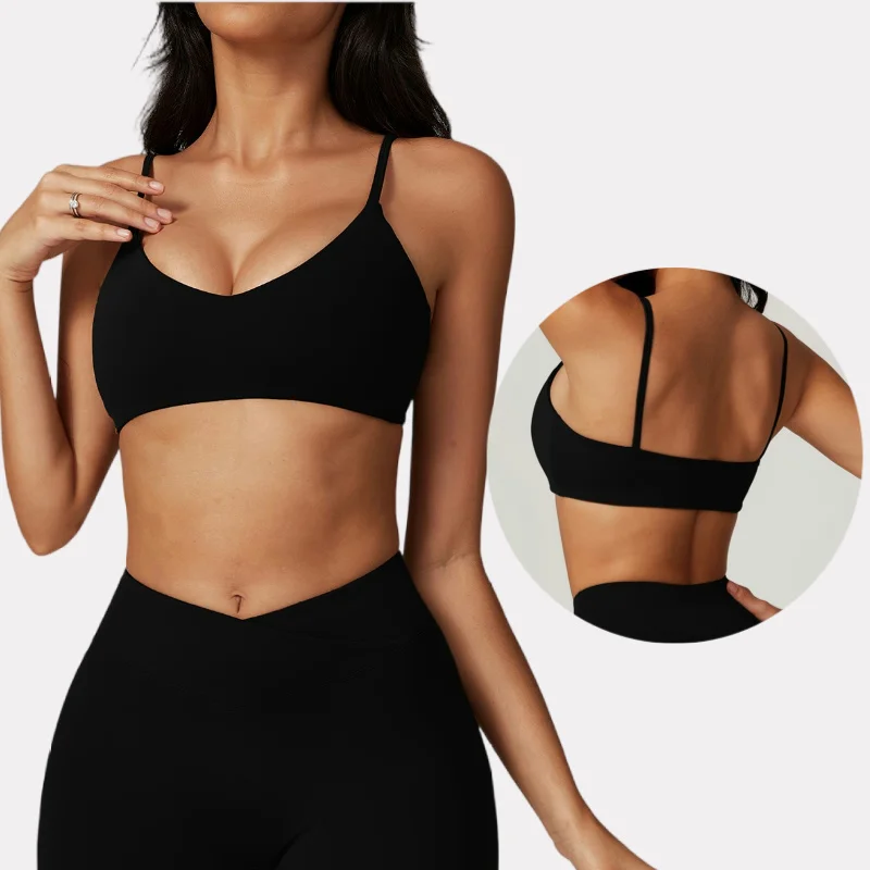 Eco Friendly Quick Dry Women\'s Sports Bra Running Fitness Underwear High Impact Push-up Active Top Pilates Yoga Bra Gym Clothing