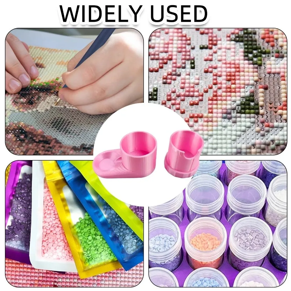 PLA Diamond Painting Storage Container Tray And Jar Multiple Colors Diamond Painting Shaker Tray Shaker Design Storage Box