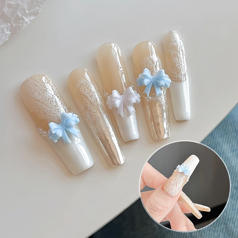 ثلاثية الأبعاد الشريط Bowknot سيليكون مسمار قالب مانيكير نحت قالب لينة ختم لوحات DIY بها بنفسك مانيكير الفن قالب أدوات الزينة
