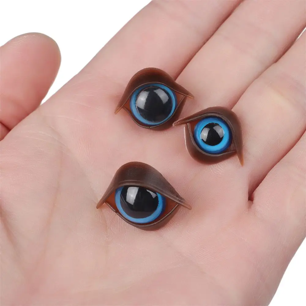 5Pairs 10/12/14mm Plastic Eyes Crafts with Washer Puppet Crystal Eye Dolls DIY Tools Stuffed Toys Parts Bear Animal Accessories