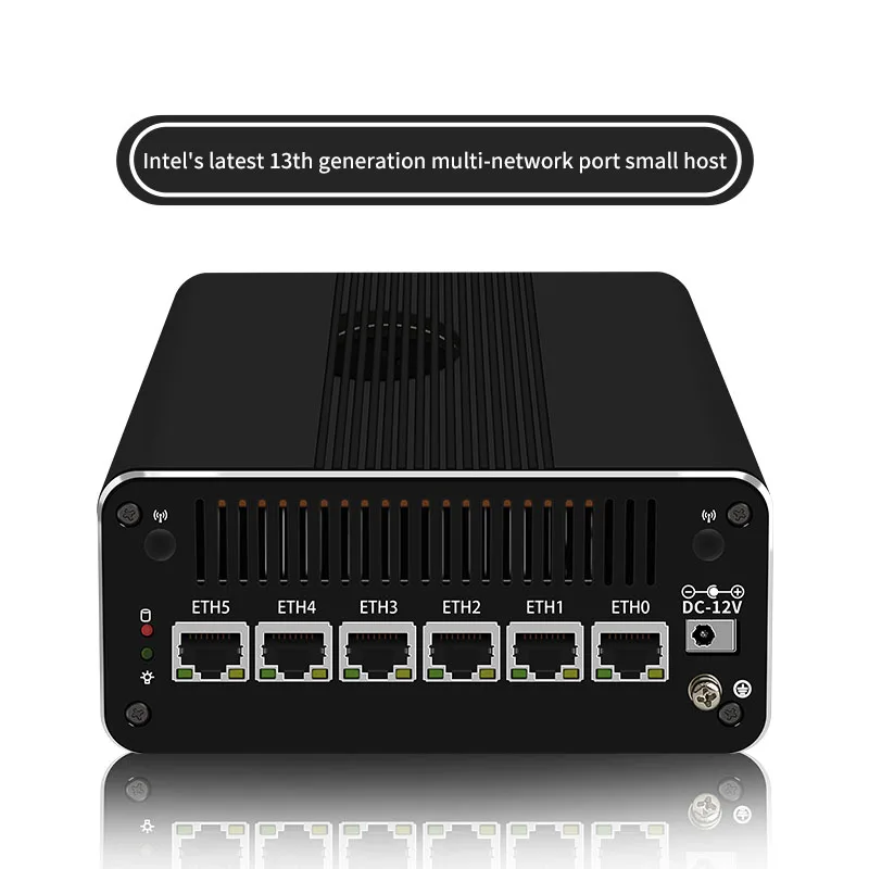 13gen 2.5G Router lembut Intel i7-1355U i5 1335U i3-1315U 6x Intel i226-V tanpa kipas PC Mini Firewall alat Proxmox pfSense