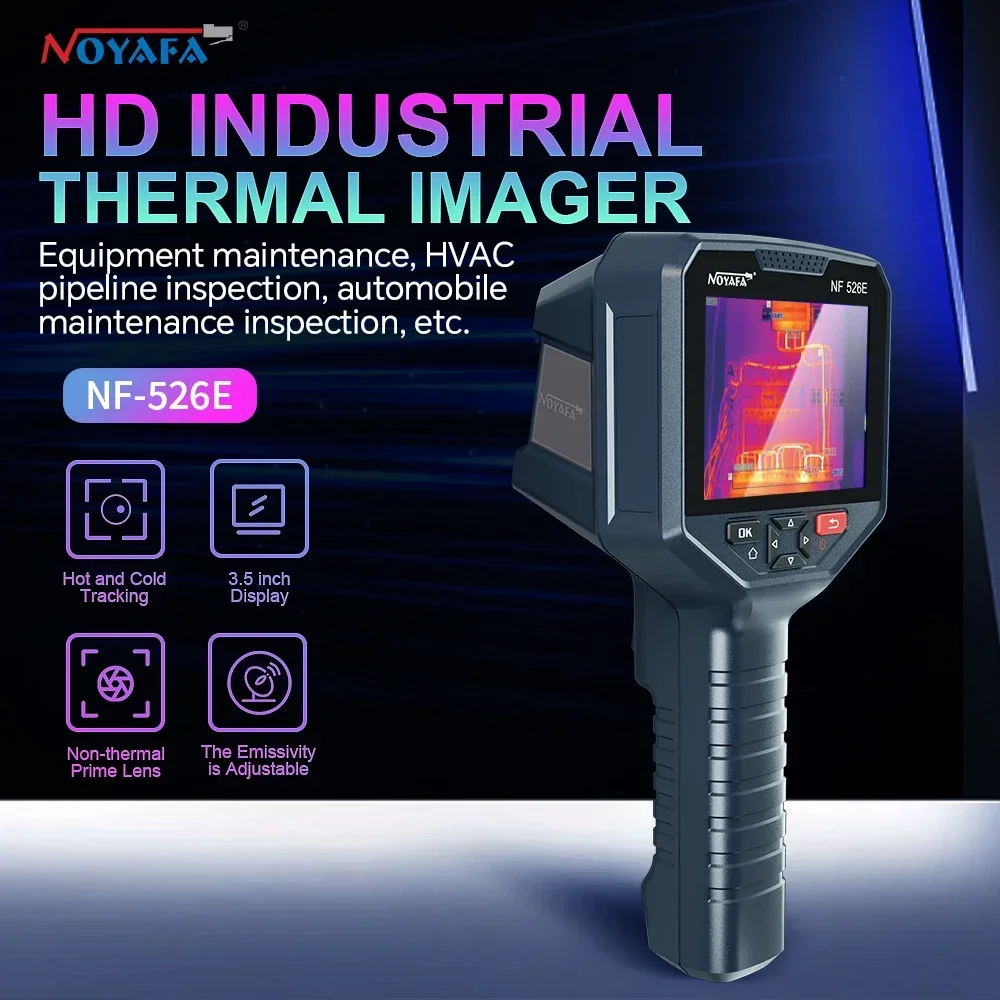 Noyafa Professional Thermal Image 256x192 Handheld Thermal Imaging Camera for Pipeline Heating Leak Automotive Inspect