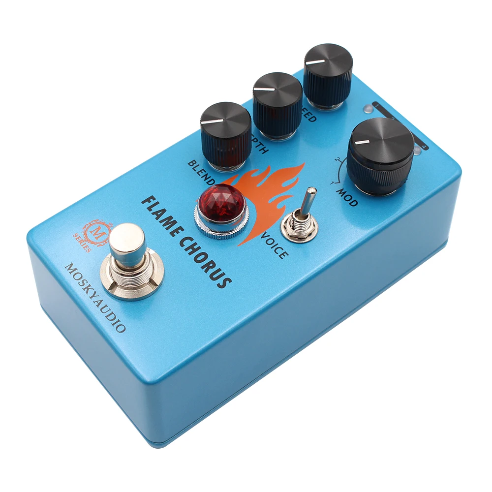 MOSKYAUDIO FLAME CHORUS Guitar, Bass Effect Pedal, Chorus Pedal