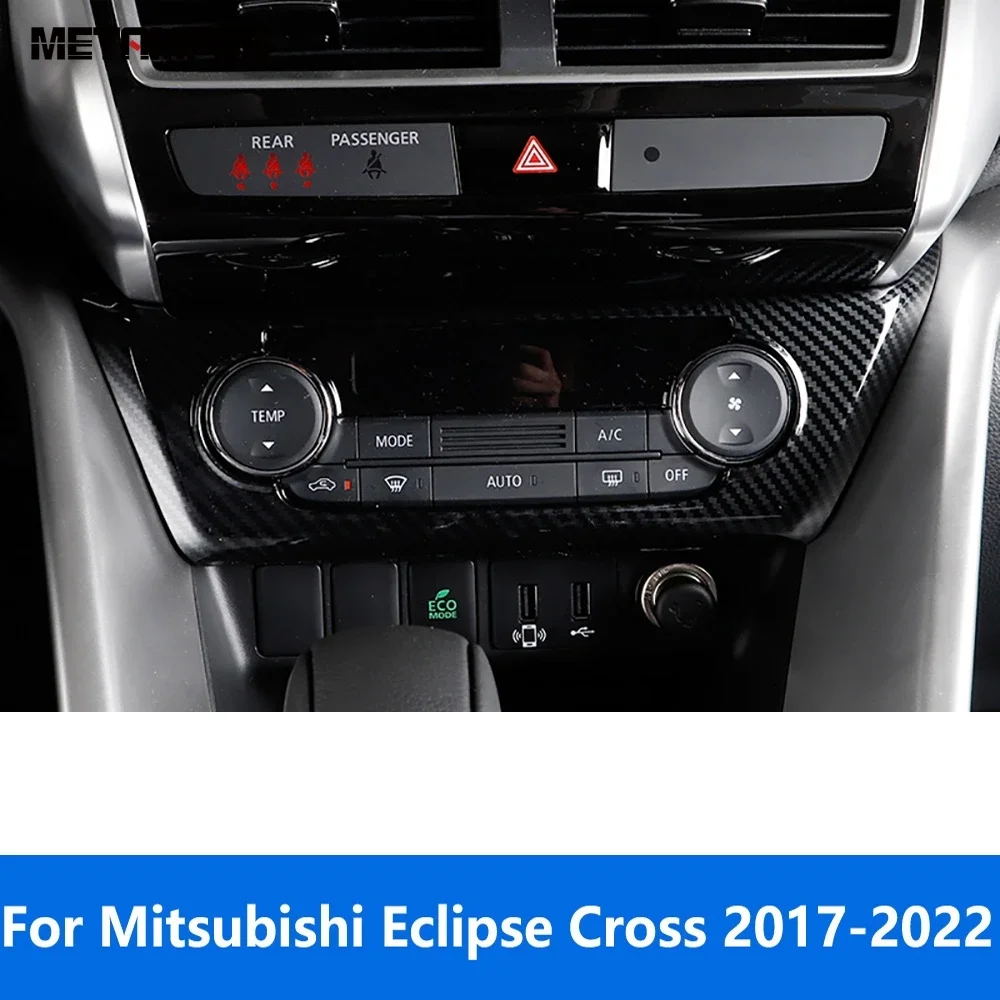 Air Condition Adjustable Switch Panel Cover Trim For Mitsubishi Eclipse Cross 2017 2018 2019 2020 2021 2022 Interior Accessories