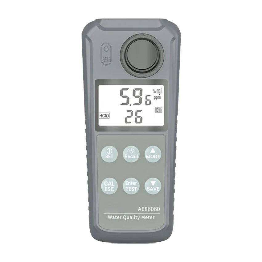 Multiparameter PH/Hydrogen Sulfide/Nitrite/Ammonia Nitrogen/Toxic Ammonia/Residual Chlorine Meter Water Quality Tester 86063