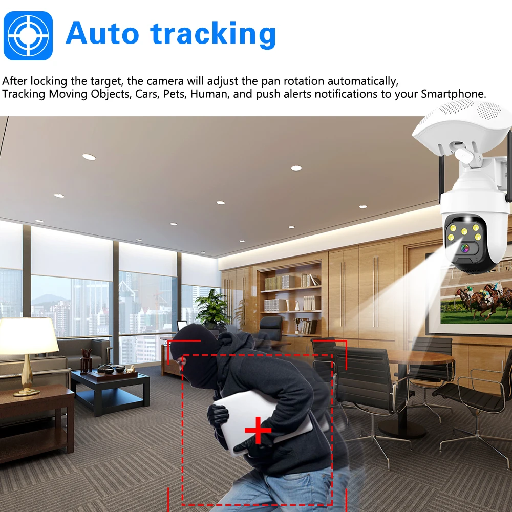 5MP 2K Wireless Wifi CCTV PTZ  - Audiovision Music Player review and price