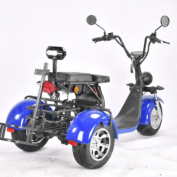 Scooter elétrico 3 rodas clube de golfe curso pneu gordo seguro esporte tipo trike citycoco modelo triciclo de golfe