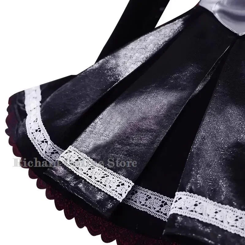 EE01 Shugo Chara tsubkiyomi Blau przebranie na karnawał peruka czarna gotycka sukienka Lolita kobieta seksowna kawaii Halloween karnawałowy garniturIo0！