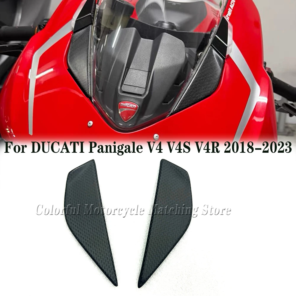 

New For DUCATI Panigale V4 V4S V4R 2018-2023 Carbon Fiber Rear Mirror Cover Front Fairing Motorcycle Modified Parts Decorate Cap