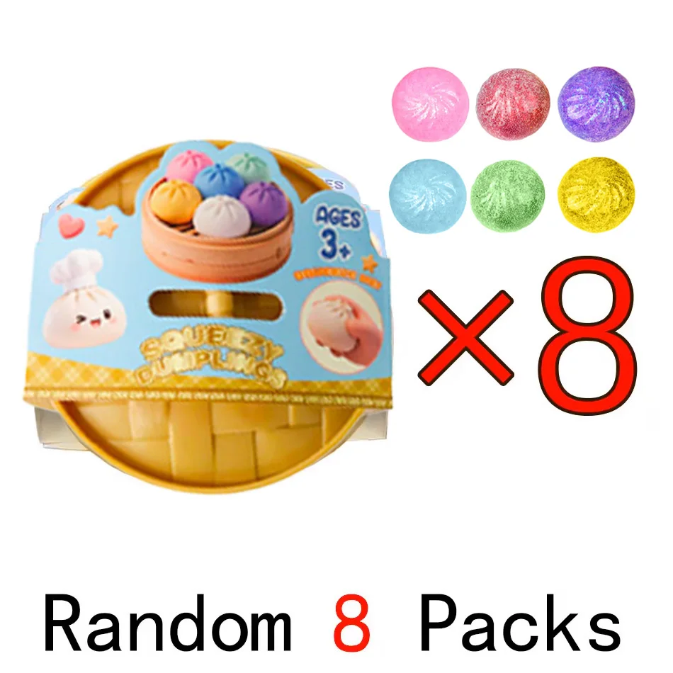 Grote Dumpling Squishy Stressballetjes met Stoomfunctie Herbruikbare Rebound Knijpverlichters Speelgoed Deegbal Kantoor Cadeaus