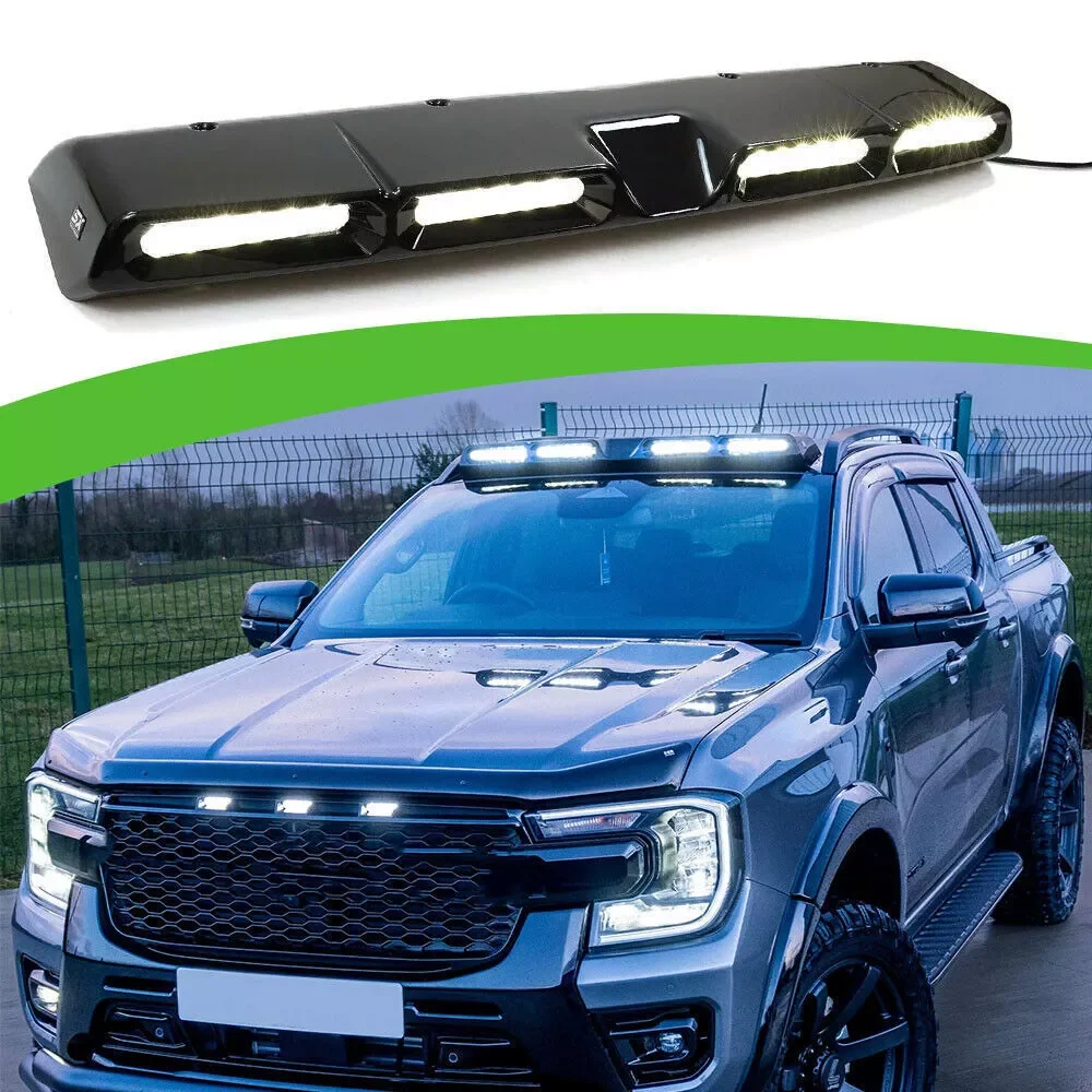 Front Spoiler Lamp Model Roof Top Light Bar with LED DRL Fits For Ford Ranger T9 2023 2024 2025