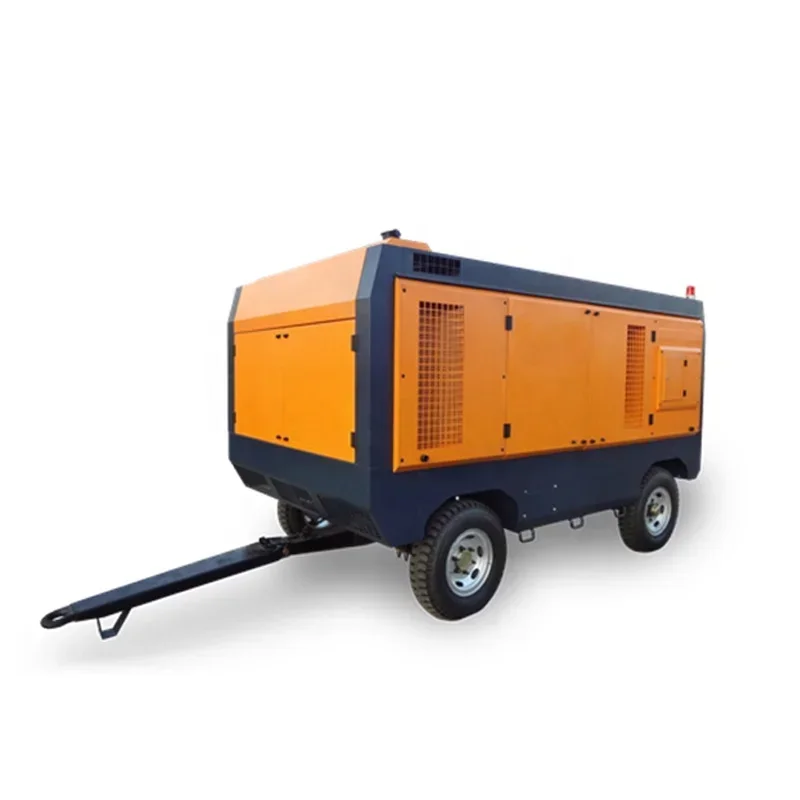 Screw Diesel Air Compressor Air Compressor Diesel Portable Mining Air Compressor Diesel with wheels