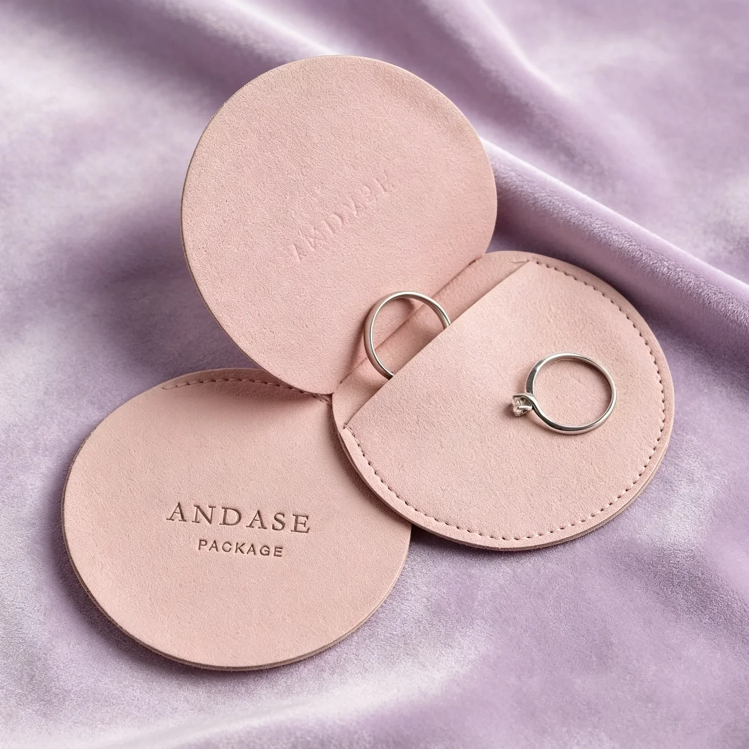

20-500pcs Custom Logo Round Microfiber Jewelry Pouch Personalized Jewelry Bags Round Envelope Bag Jewelry Packaging Pouch