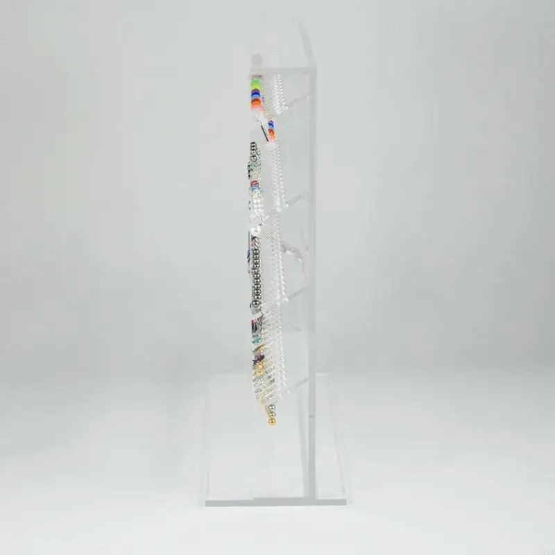 Elegant Transparent Accessory Display Panel for Earrings and Necklaces Acrylic Multilayer Jewelry Board