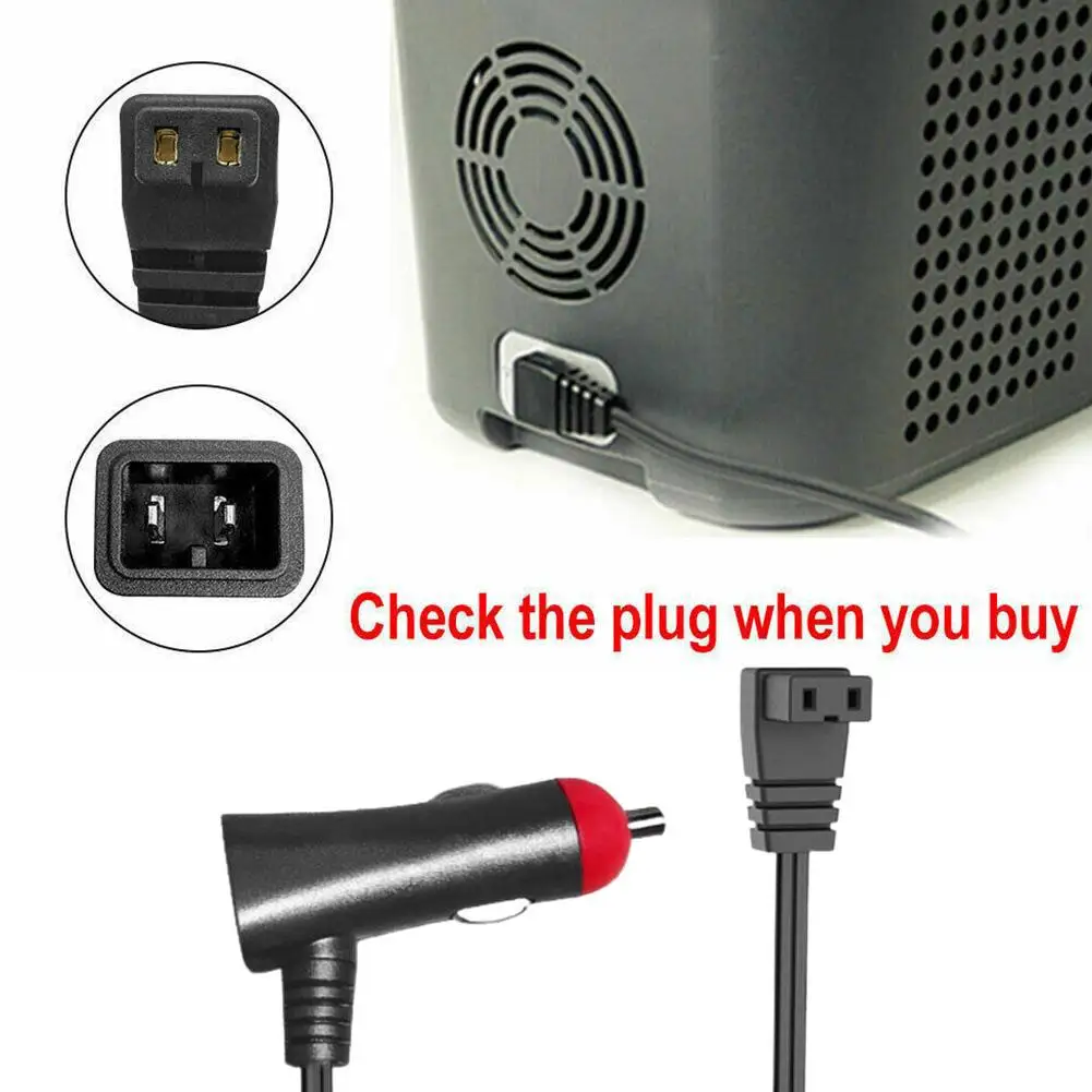 Car Refrigerator Power Cord 12V 24V Fridge Cable 2/4m B Shape Cigarette Lighter Charging Wire Automotive Auto Accessories